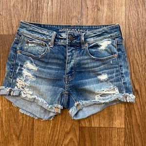 American Eagle Tomboy Mid-Rise Denim Shorts